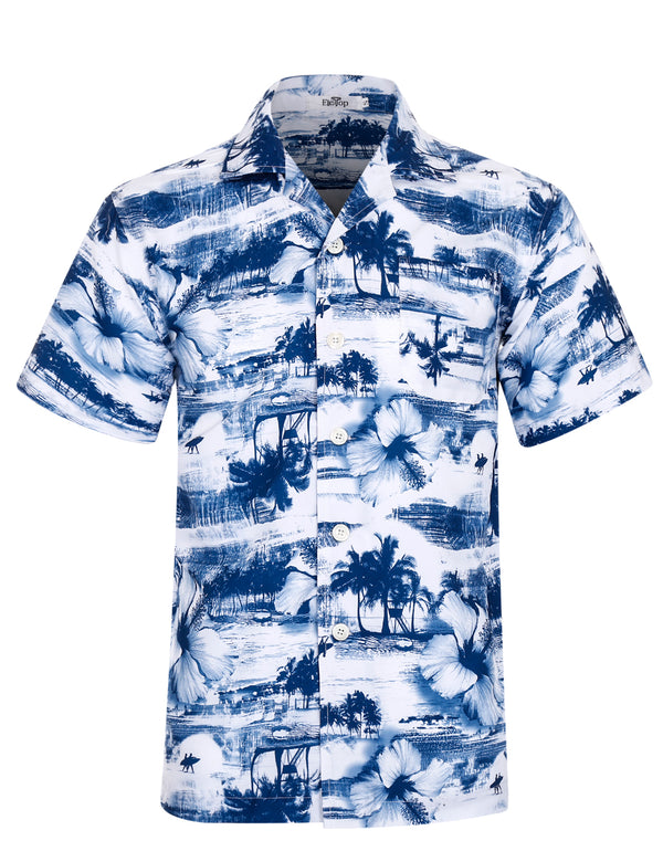 APTRO Men's Hawaiian Shirts Short Sleeve Beach Vacation Casual Shirts Aloha Button Down Shirts