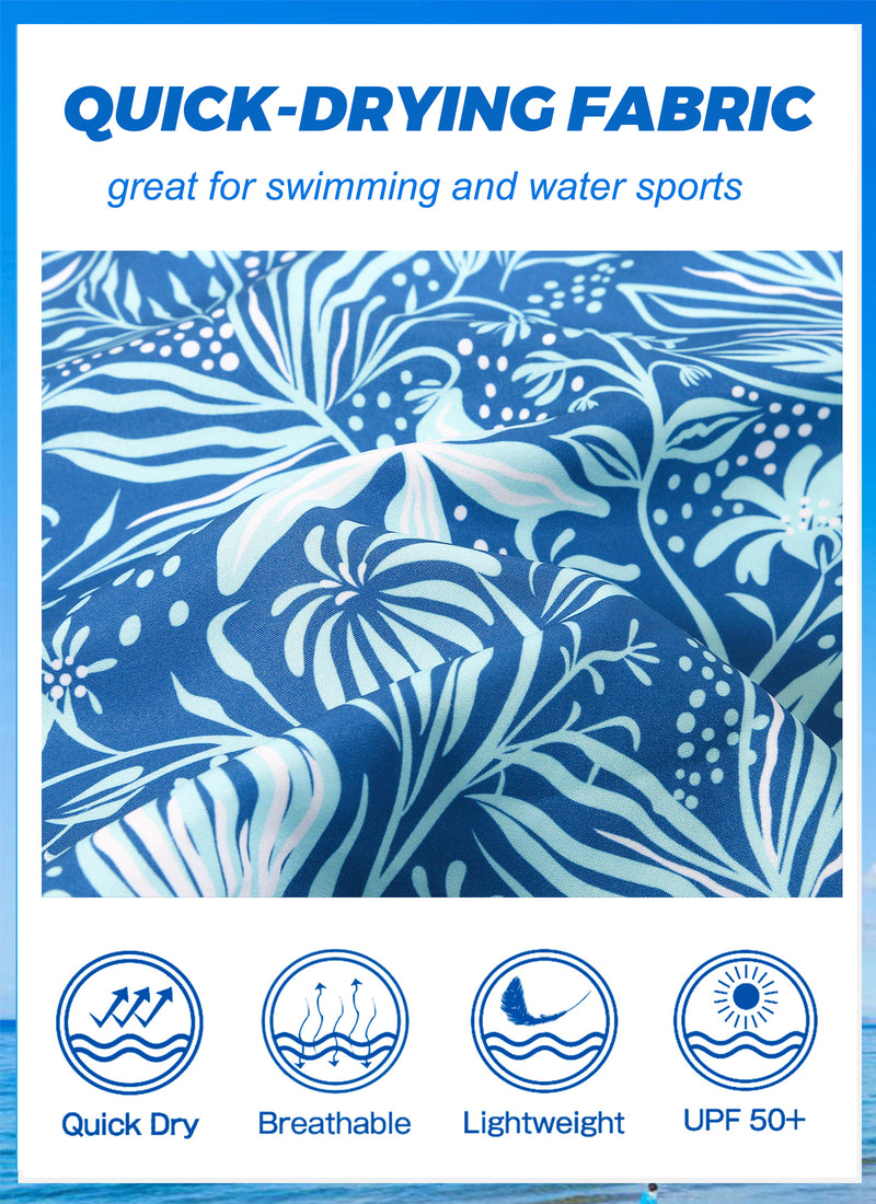 APTRO Men's Quick Dry Swim Trunks 9" Swimsuits Mesh Liner Beach Bathing Suits Swimming Board Shorts