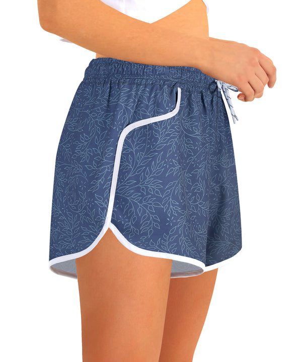 APTRO Women's Quick Dry Swim Shorts Summer Board Shorts with Pockets Floral Beach Shorts