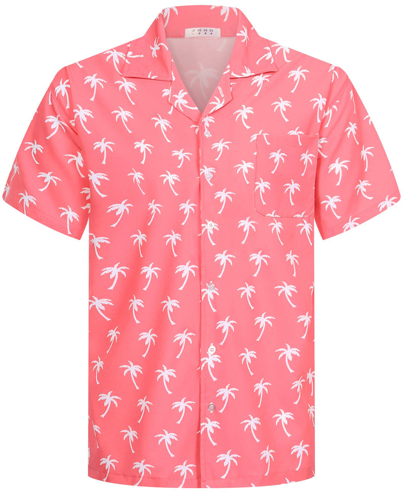 APTRO Men's Hawaiian Shirt Summer Beach Tropical Short Sleeve Button Down Shirt