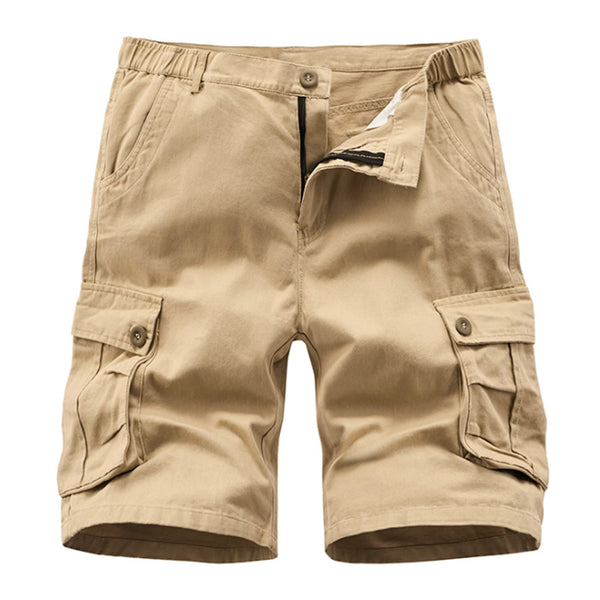APTRO Men's Cargo Shorts Twill Relaxed Fit Multi-Pockets Cotton Outdoor Casual Shorts