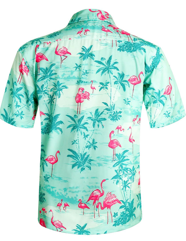 APTRO Men's Hawaiian Shirt Summer Beach Tropical Short Sleeve Button Down Shirt