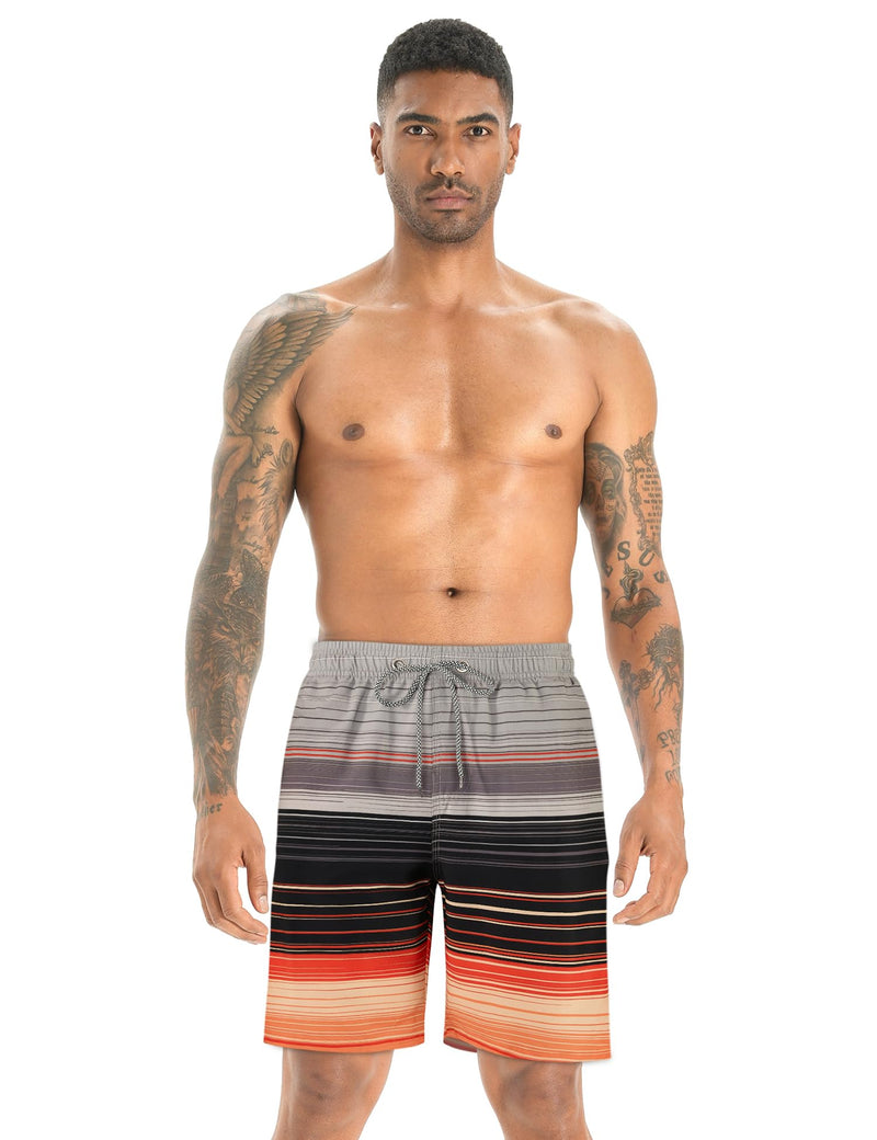 APTRO Men's Quick Dry Swim Trunks 9" Swimsuits Mesh Liner Beach Bathing Suits Swimming Board Shorts