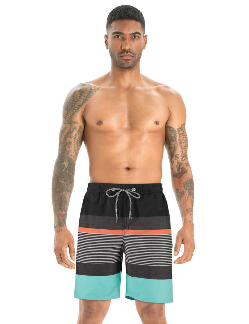 APTRO Men's Quick Dry Swim Trunks 9" Swimsuits Mesh Liner Beach Bathing Suits Swimming Board Shorts