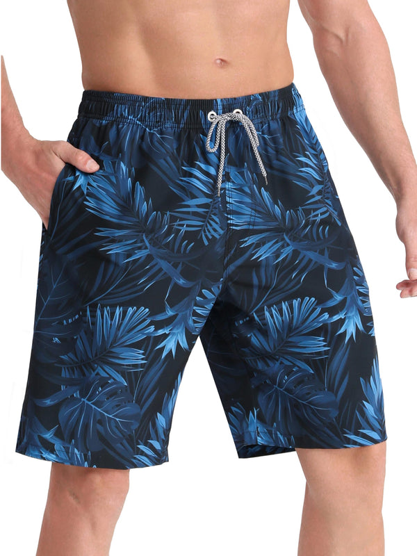 APTRO Men's Quick Dry Swim Trunks 9" Swimsuits Mesh Liner Beach Bathing Suits Swimming Board Shorts