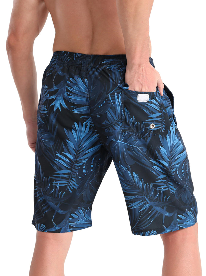 APTRO Men's Quick Dry Swim Trunks 9" Swimsuits Mesh Liner Beach Bathing Suits Swimming Board Shorts