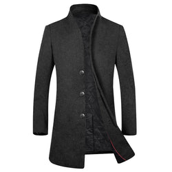 Aptro Men's Business Suits Long Top Coat Jacket