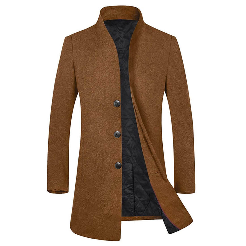 Aptro Men's Business Suits Long Top Coat Jacket