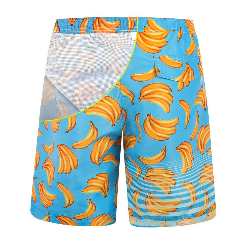 Aptro Men's Banana Printed Swim Trunks - Aptro