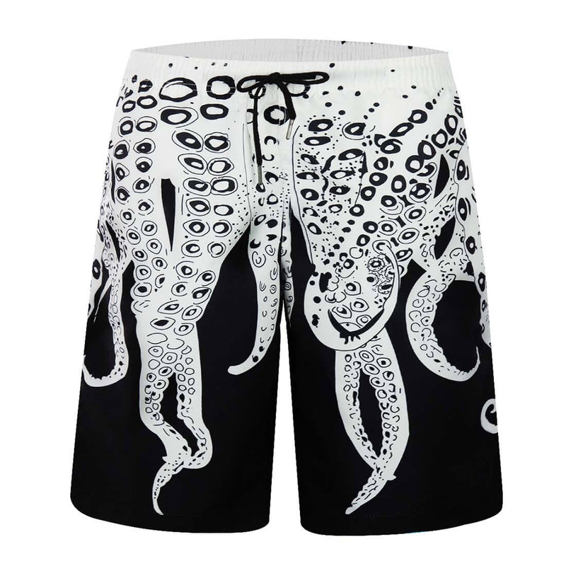 Aptro Men's Octopus Printed Swim Trunks - Aptro