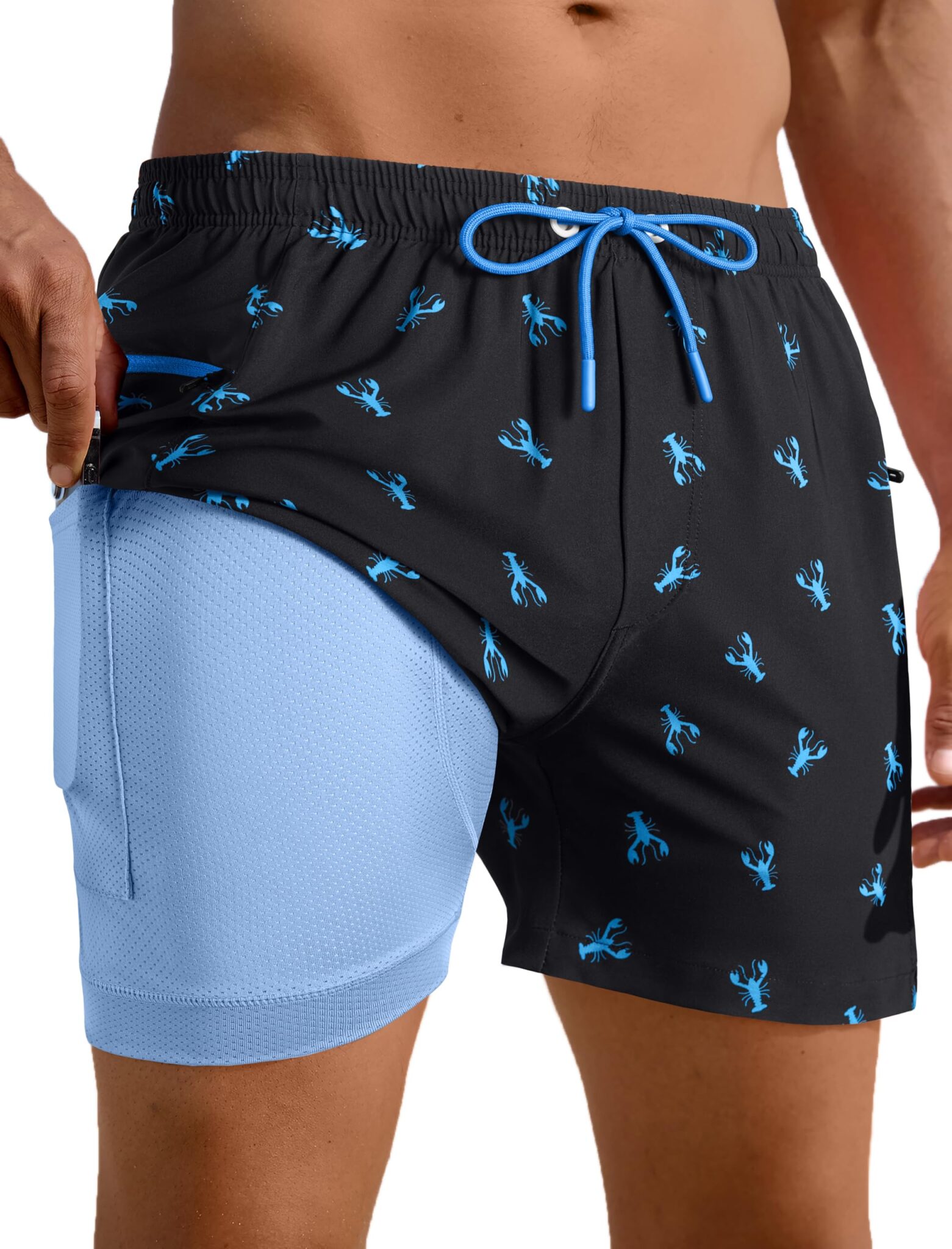 Men's Swim Trunks 5" Quick Dry Swim Shorts