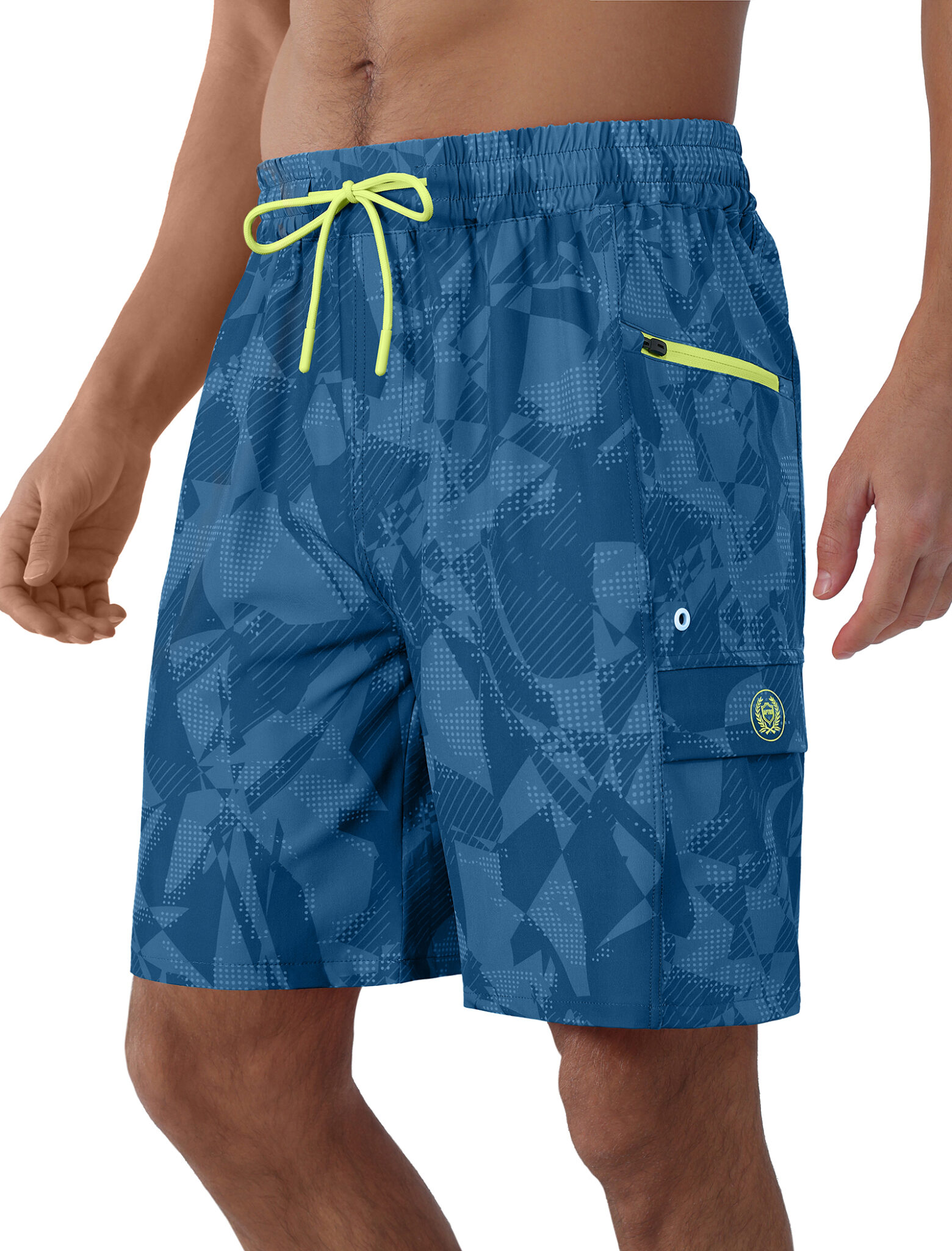 Mens Swim Trunks 9 Inch With 4 Pockets