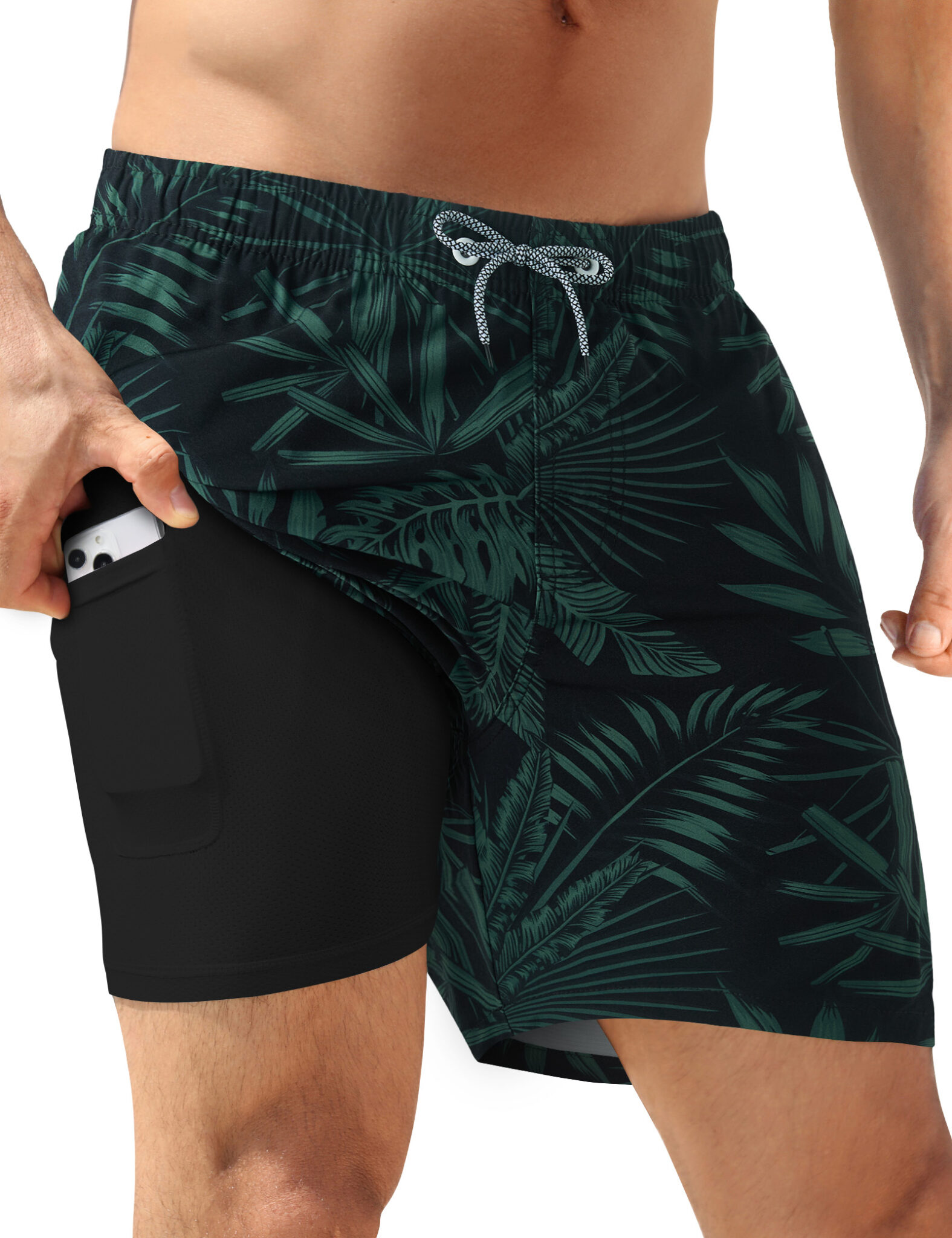 5" Quick Dry Swim Shorts with Liner & Zip Pockets