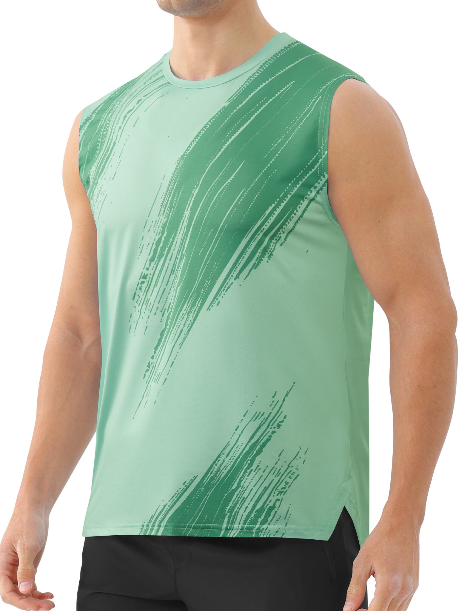 Men's Workout Sleeveless Running Shirt – Moisture Wicking & UPF 50+