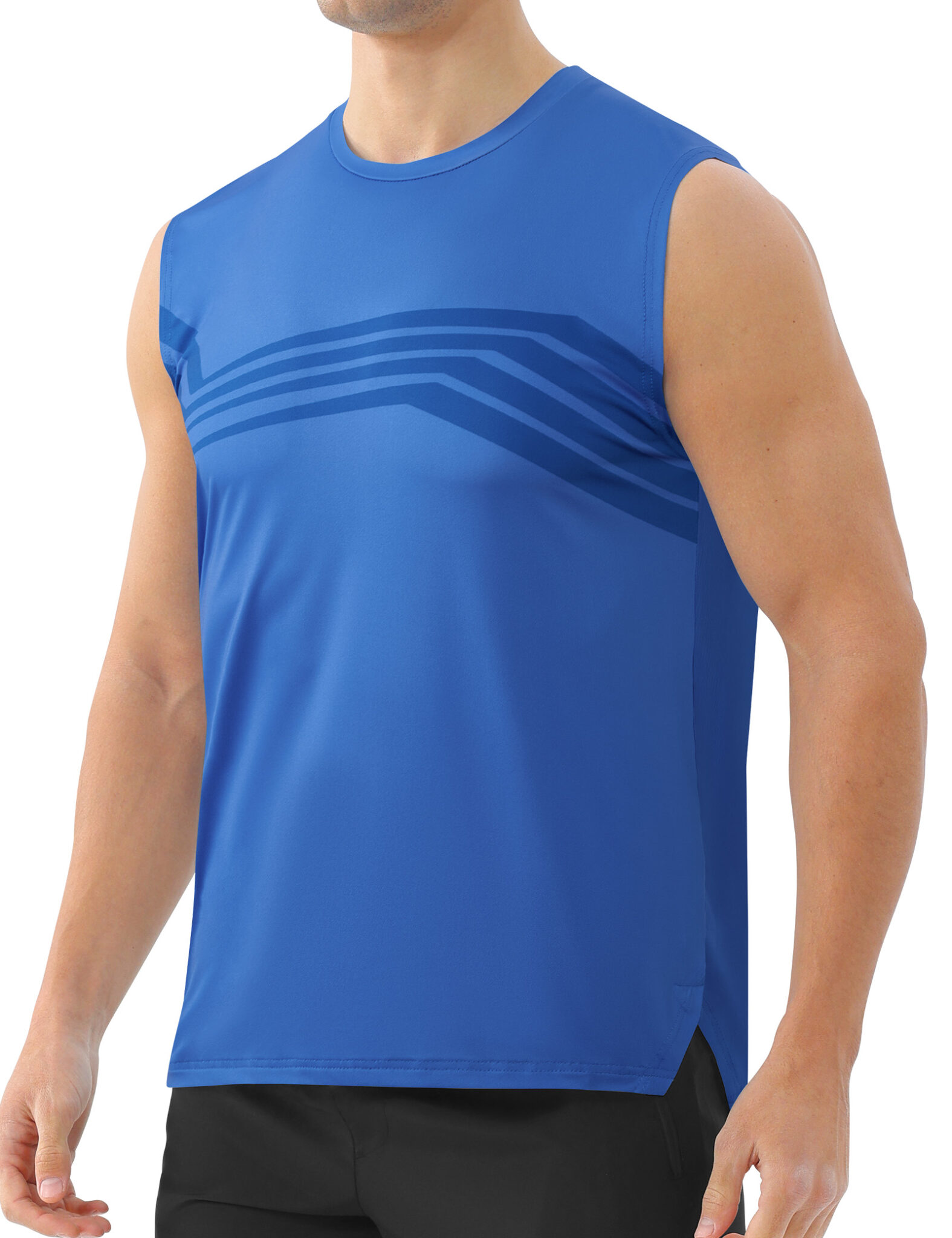 Men's Workout Sleeveless Running Shirt – Moisture Wicking & UPF 50+