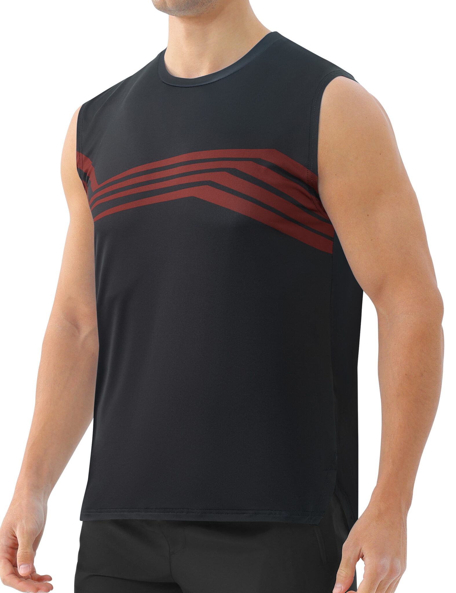 Men's Workout Sleeveless Running Shirt – Moisture Wicking & UPF 50+