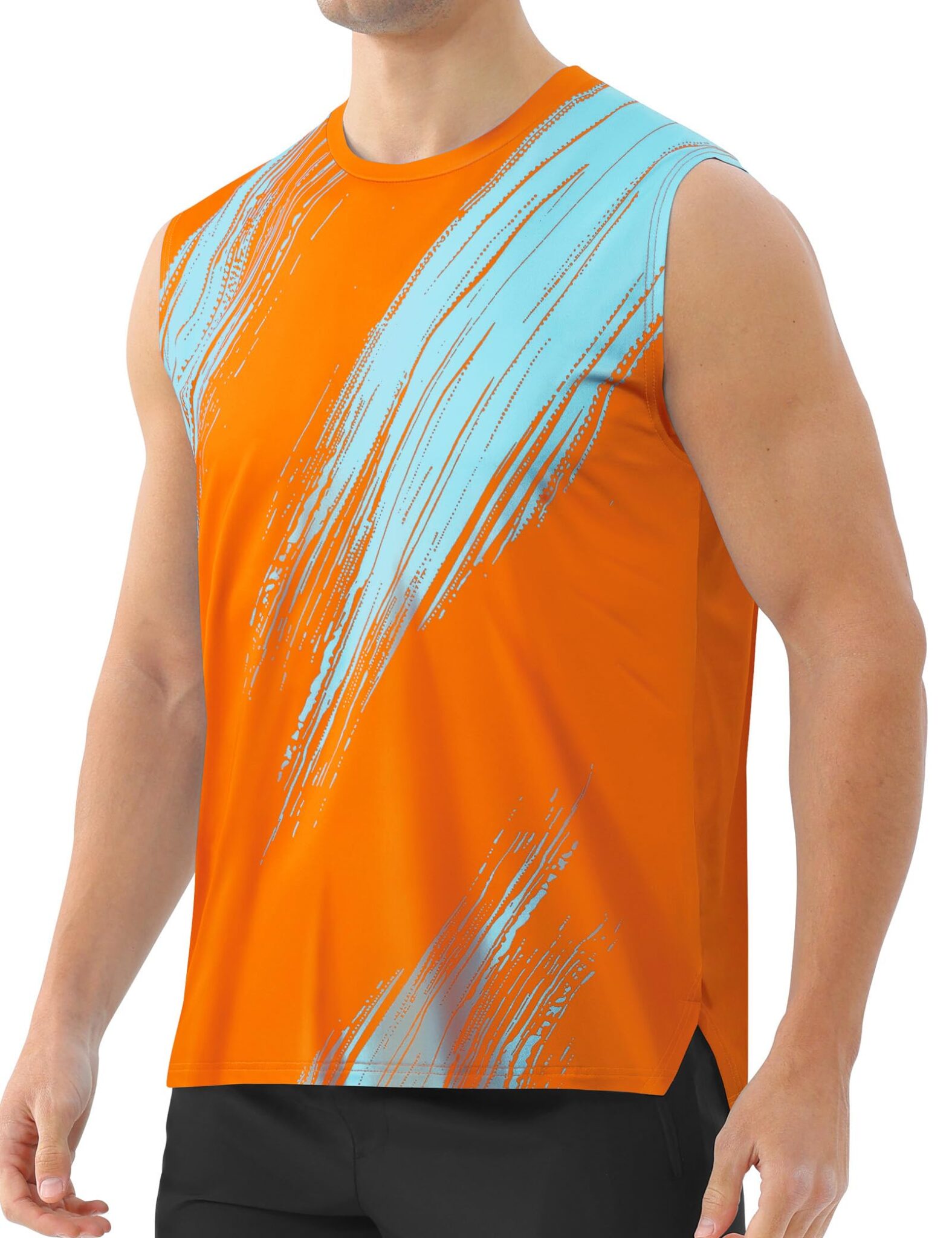 Men's Workout Sleeveless Running Shirt – Moisture Wicking & UPF 50+