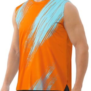 Men's Workout Sleeveless Running Shirt – Moisture Wicking & UPF 50+
