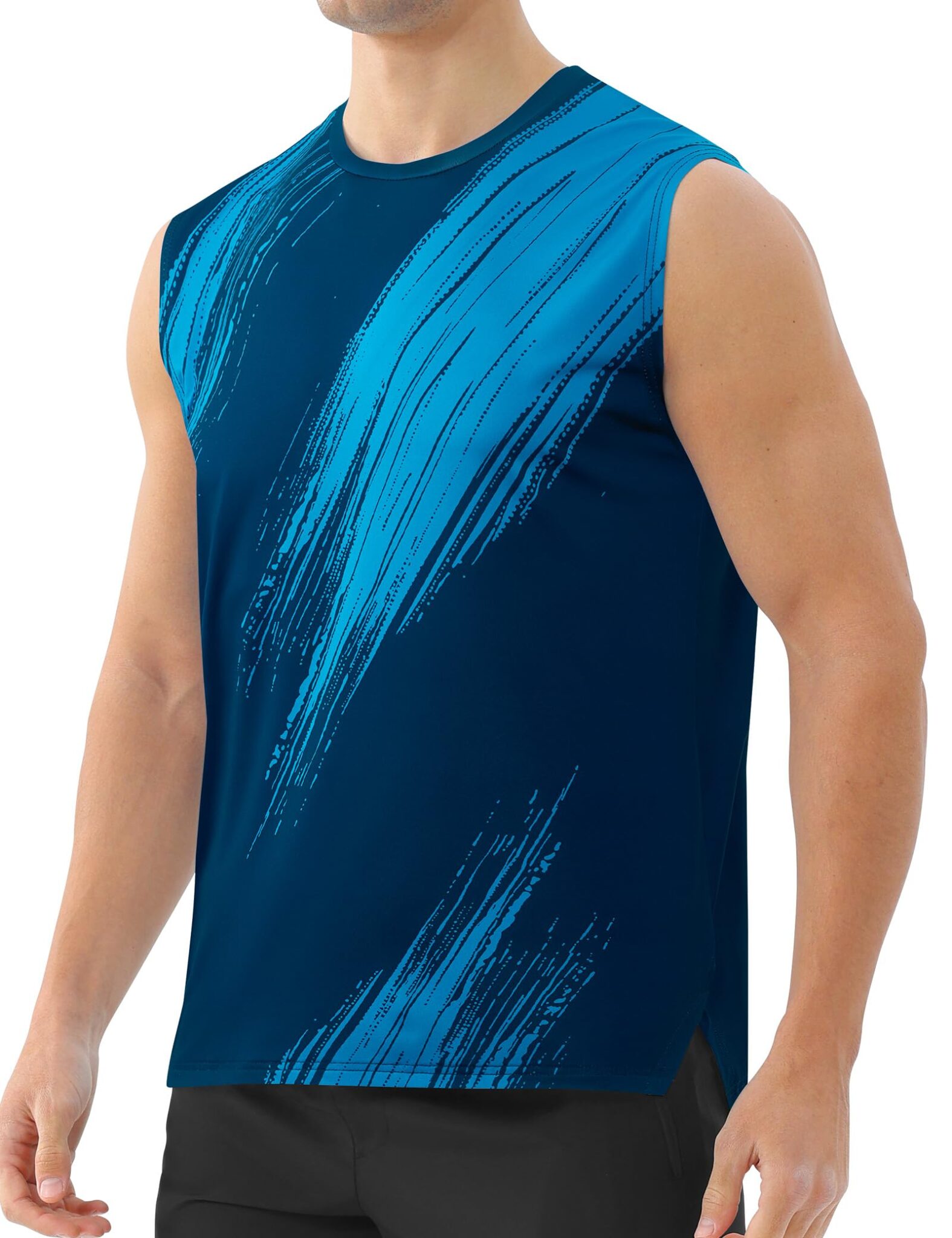Men's Workout Sleeveless Running Shirt – Moisture Wicking & UPF 50+