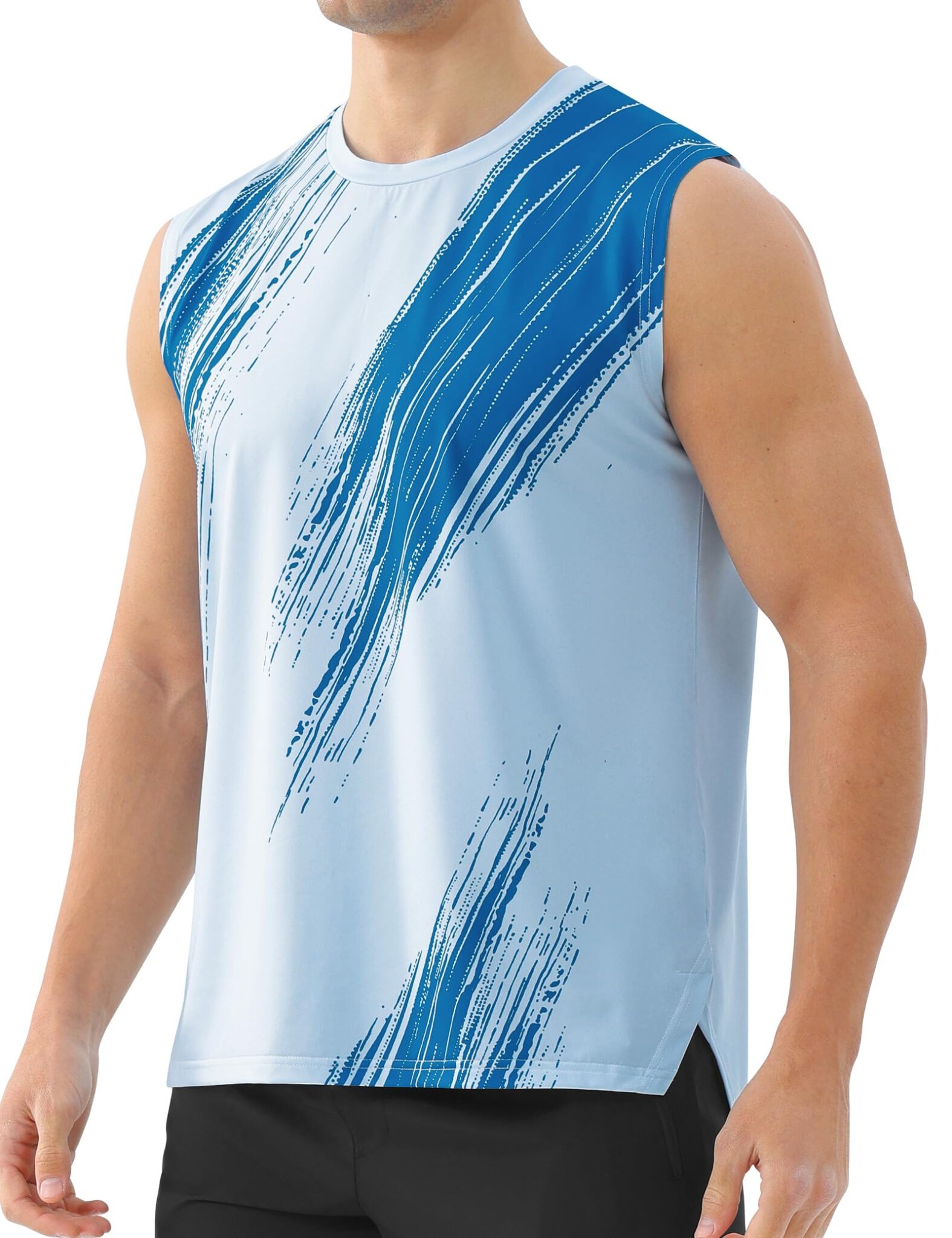 Men's Workout Sleeveless Running Shirt – Moisture Wicking & UPF 50+