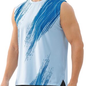 Men's Workout Sleeveless Running Shirt – Moisture Wicking & UPF 50+