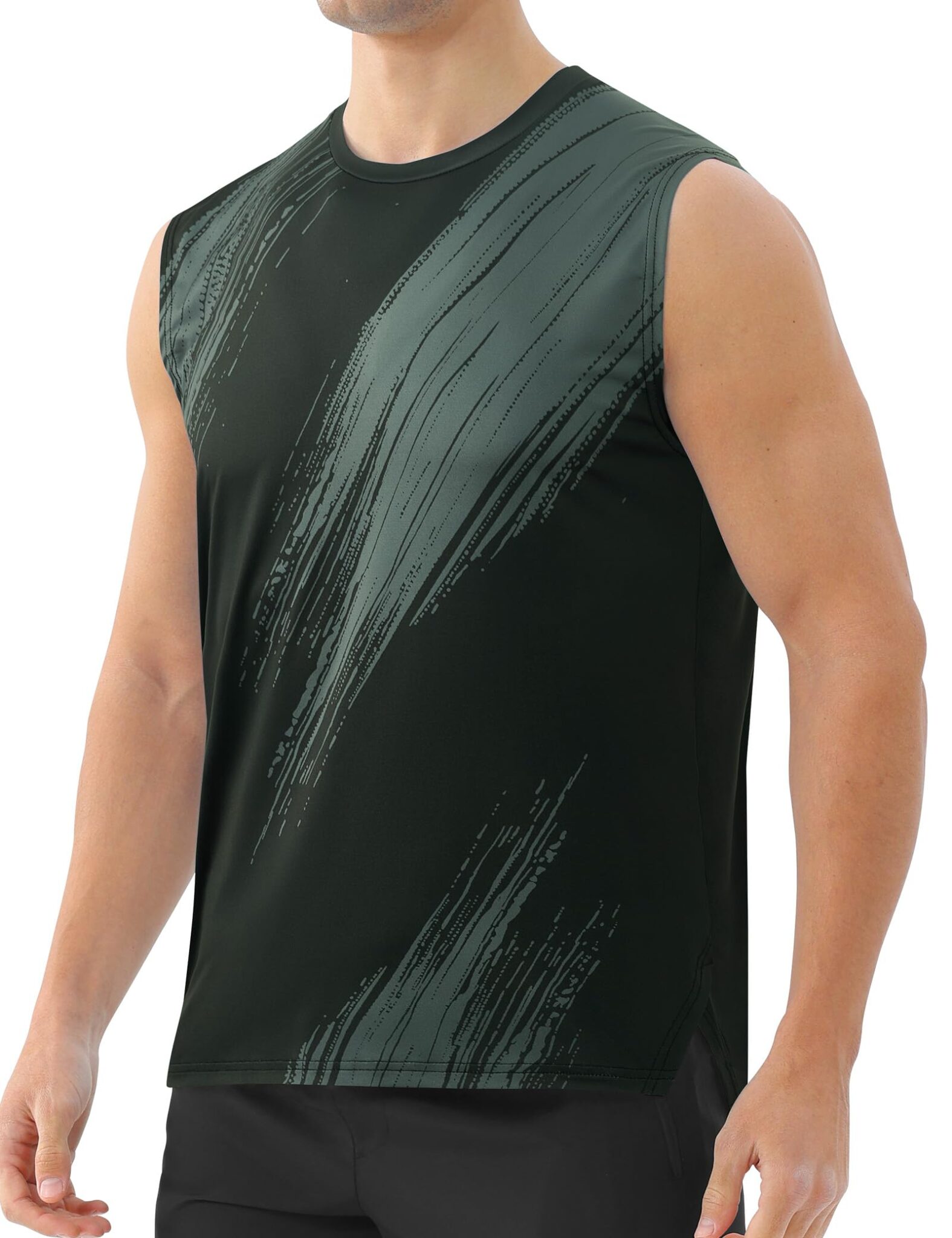 Men's Workout Sleeveless Running Shirt – Moisture Wicking & UPF 50+