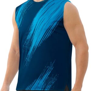 Men's Workout Sleeveless Running Shirt – Moisture Wicking & UPF 50+