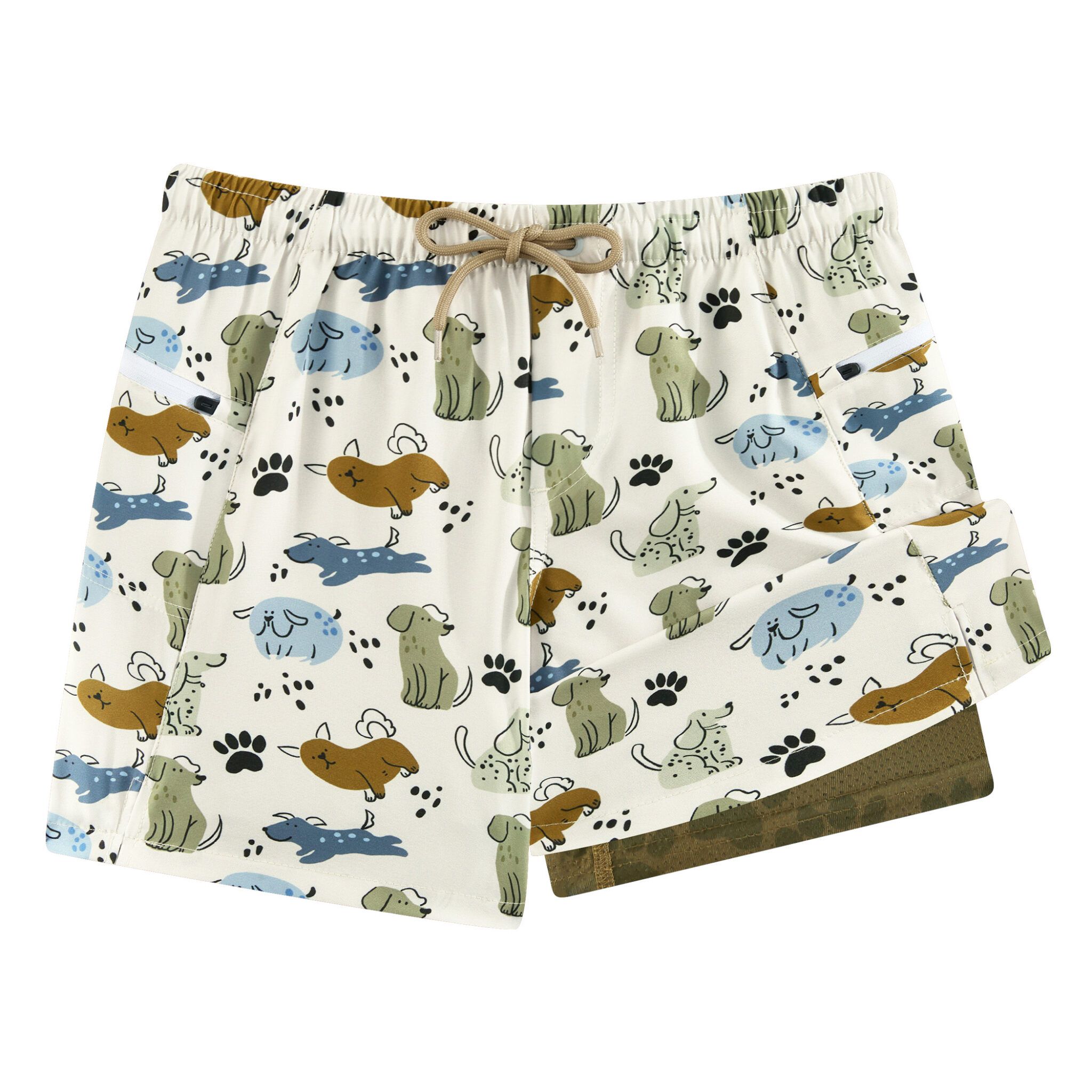 Boy's 2-in-1 Swim Trunks – Quick Dry & Stretch