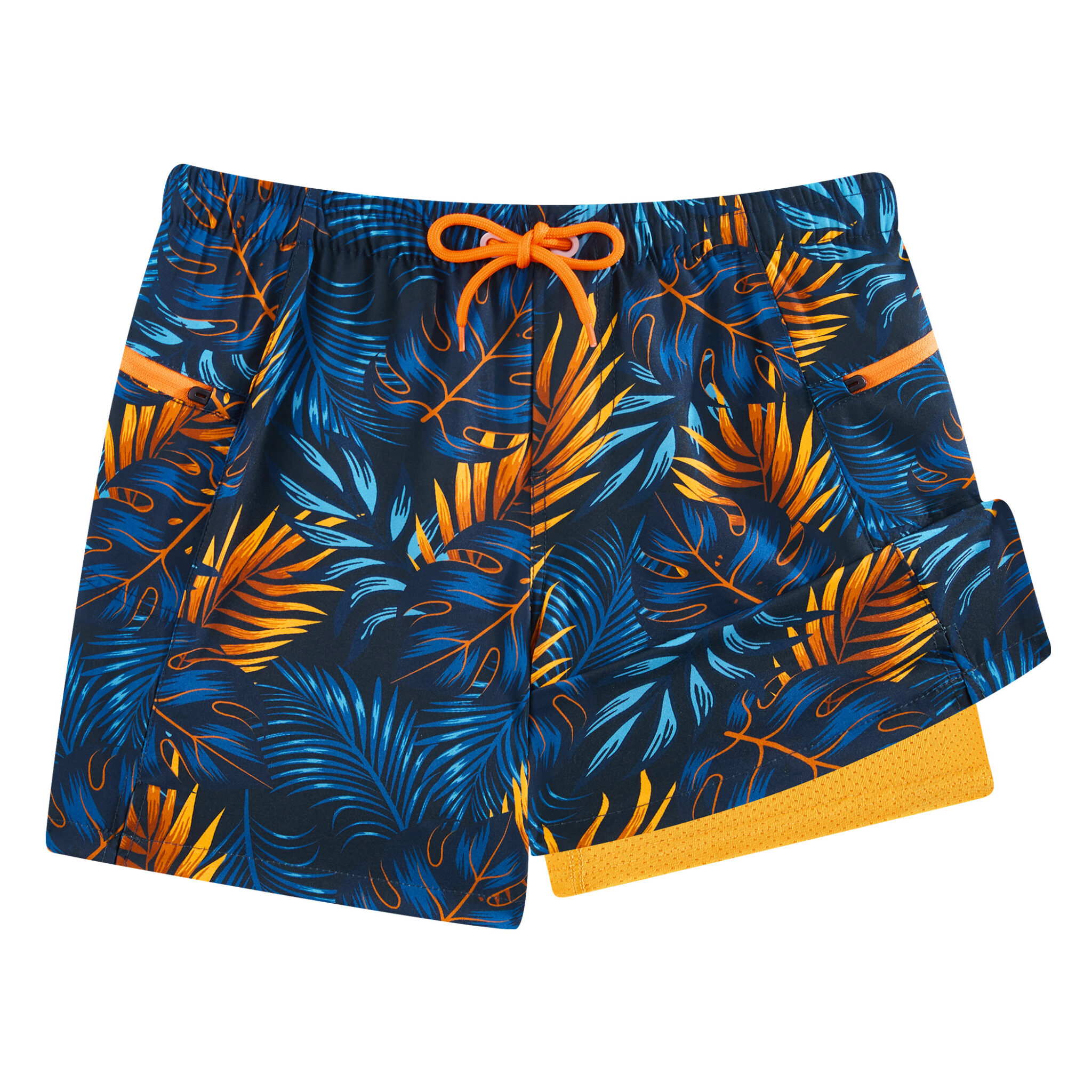 Boy's 2-in-1 Swim Trunks – Quick Dry & Stretch