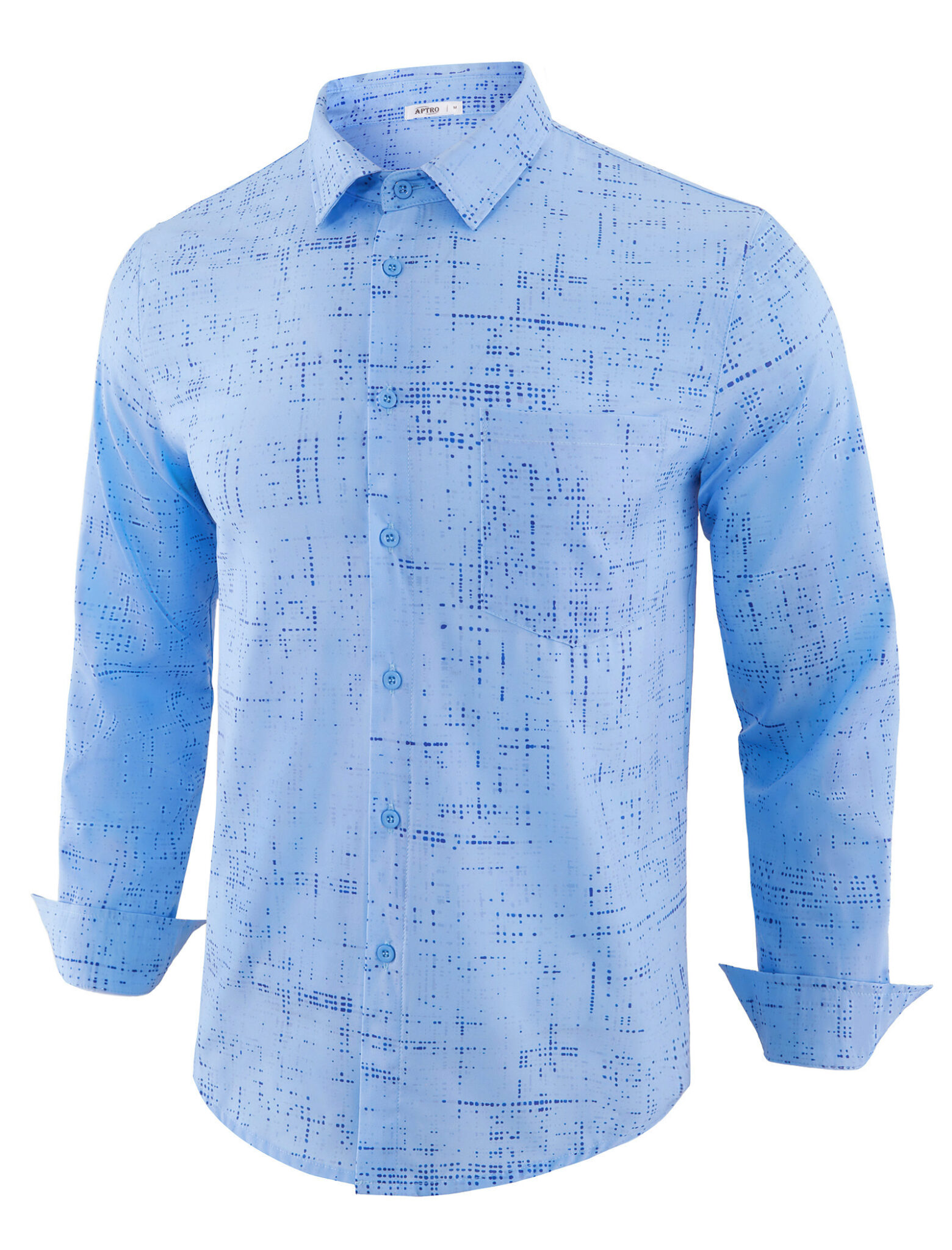 Men's Quick Dry Long Sleeve Button Down Shirt