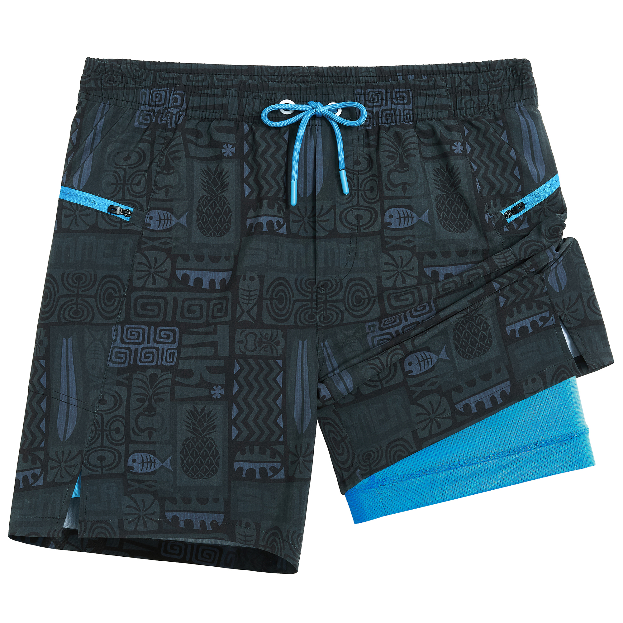 Men's 7" Swim Trunks with Zipper Pockets