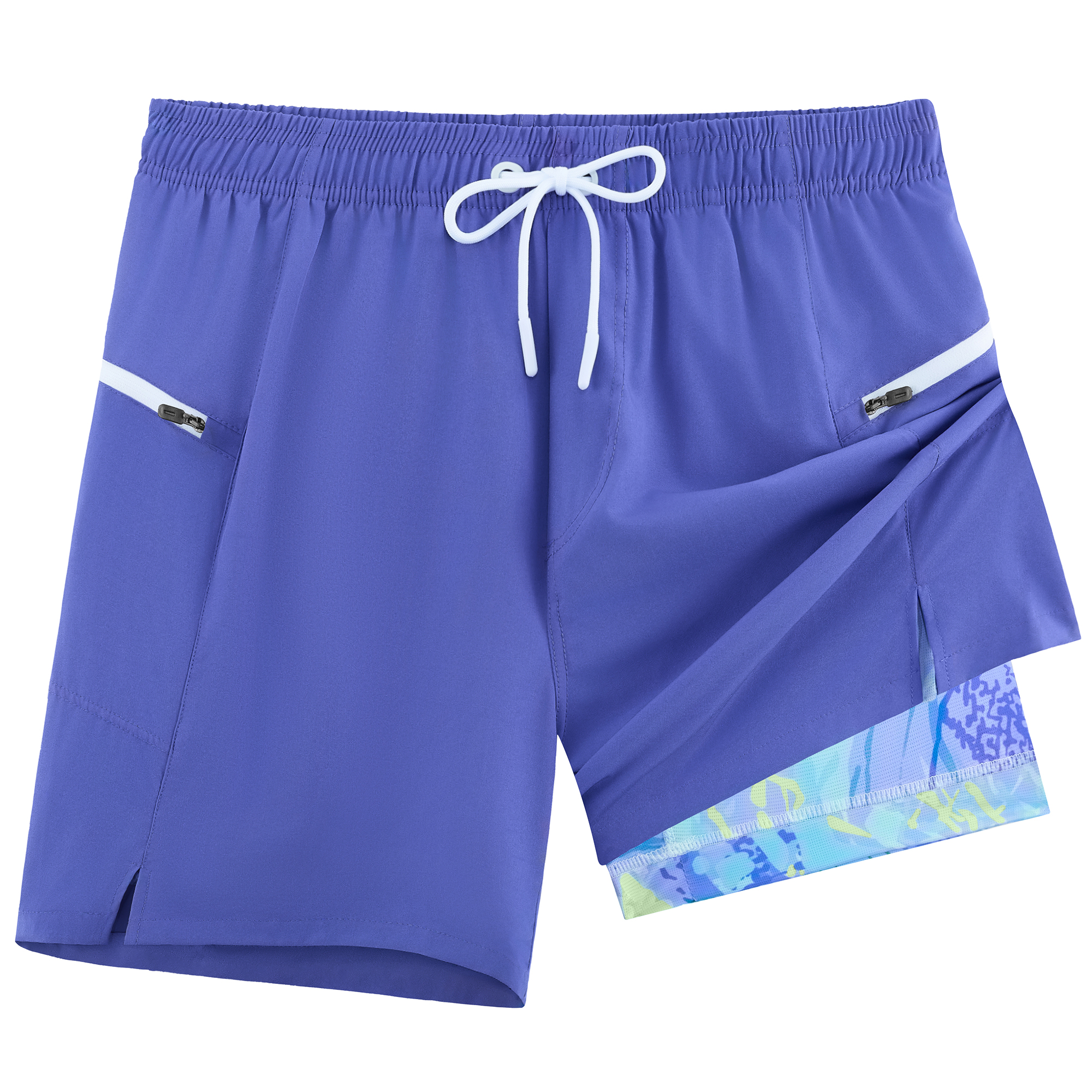 Men's 7" Swim Trunks with Zipper Pockets