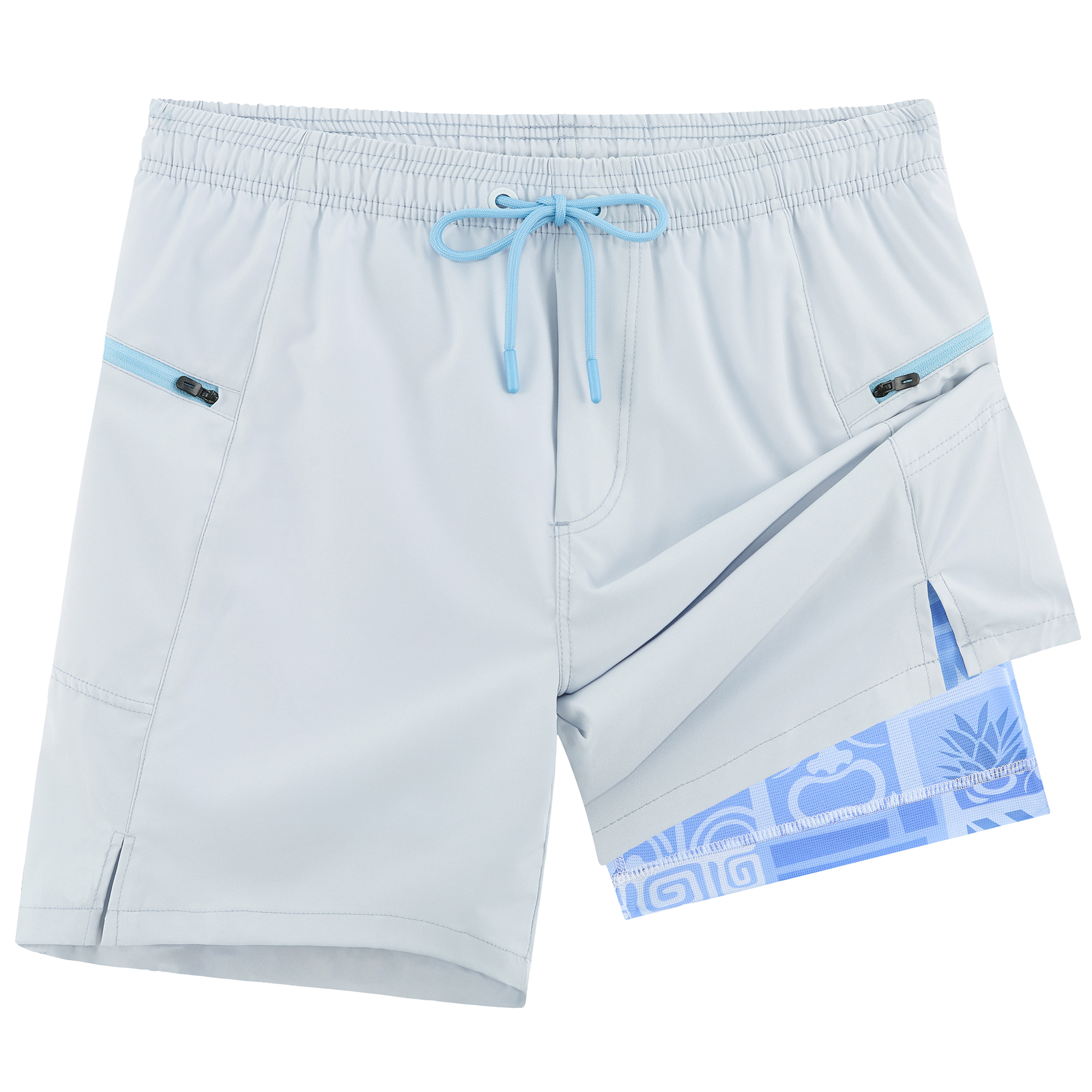 Men's 7" Swim Trunks with Zipper Pockets