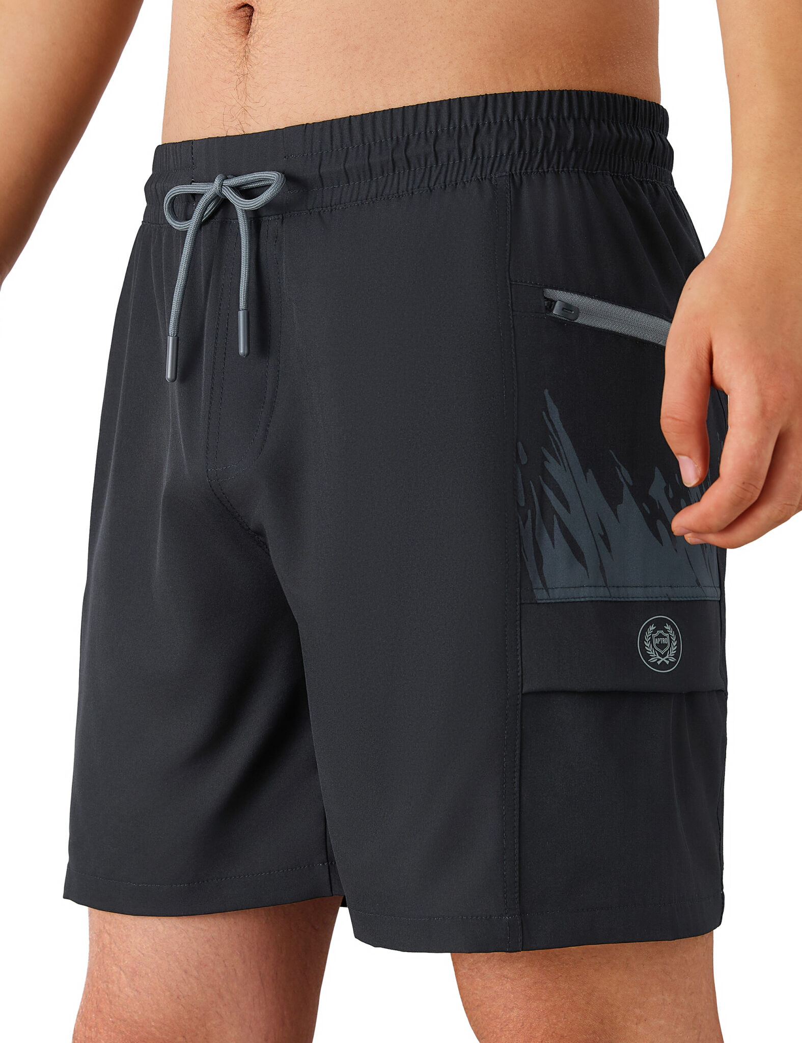 Men's Lightweight Quick Dry Hiking Shorts 4 Pockets Drawstring Waist