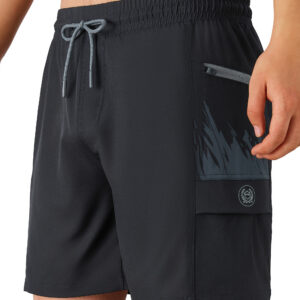 Men's Lightweight Quick Dry Hiking Shorts 4 Pockets Drawstring Waist
