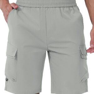 APTRO Men's 9" Quick Dry Cargo Shorts Water Resistant Casual Shorts