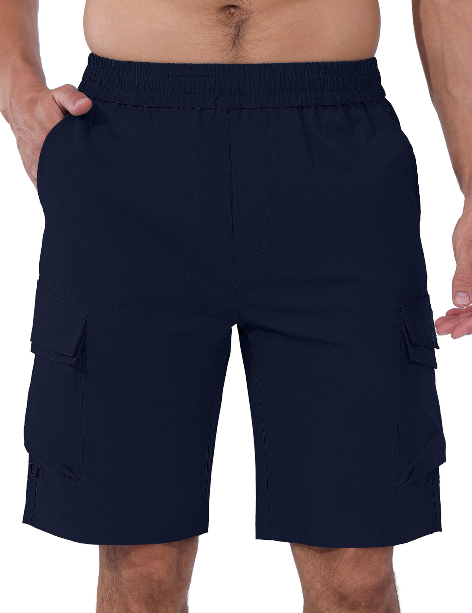 PTRO Men’s 9″ Quick Dry Cargo Shorts Water Resistant Casual Shorts